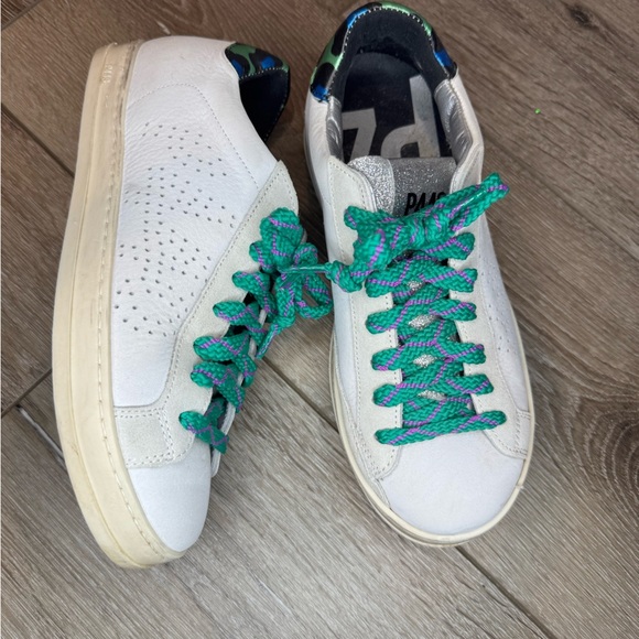 P448 John low top sneakers with glitter leopard print - Picture 1 of 9